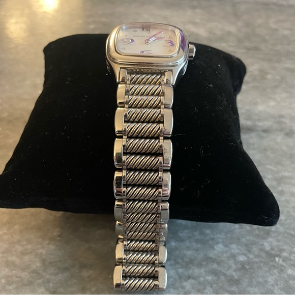 David Yurman 25mm Mother of Pearl Watch with Diamonds - Picture 8 of 8